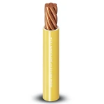 6mm Single Electrical Wire 450/750V, Stranded Copper, Heat Resistant PVC, Yellow | Al Fanar
