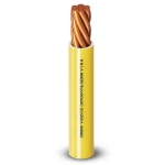 10mm Single Wire 450/750volts, Stranded Copper, Heat Resistant PVC Insulated, Yellow | Al Fanar