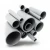 UPVC Pipes Aqtar Najd for pipes store Schedule 80  Size 3/4 inch Thickness 3.91 mm Gray Color