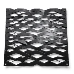 Hot Rolled Black Steel Expanded Metal Mesh 2.3 mm Thickness 1.22x4 m