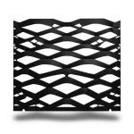 Hot Rolled Black Steel Expanded Metal Mesh 2.3 mm Thickness 1.22x4 m