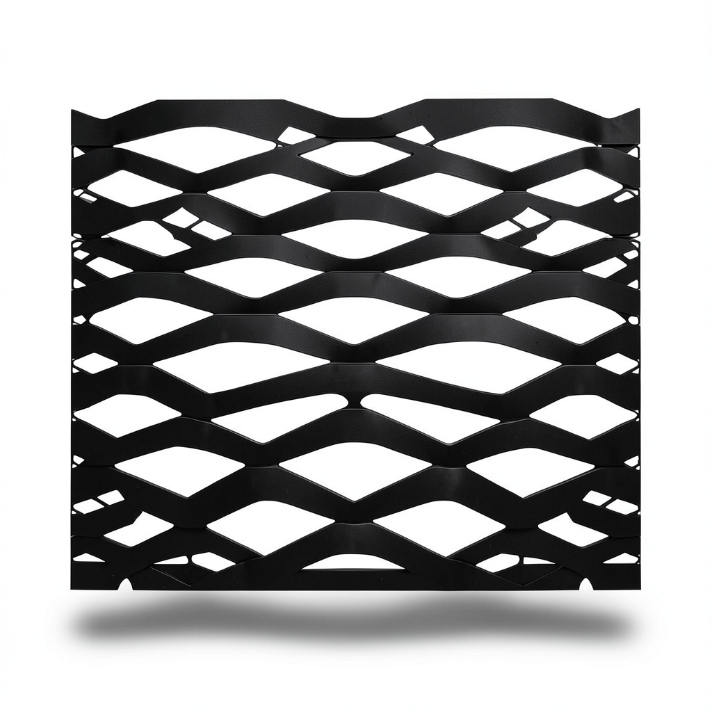 Hot Rolled Black Steel Expanded Metal Mesh 2.3 mm Thickness 1.22x4 m