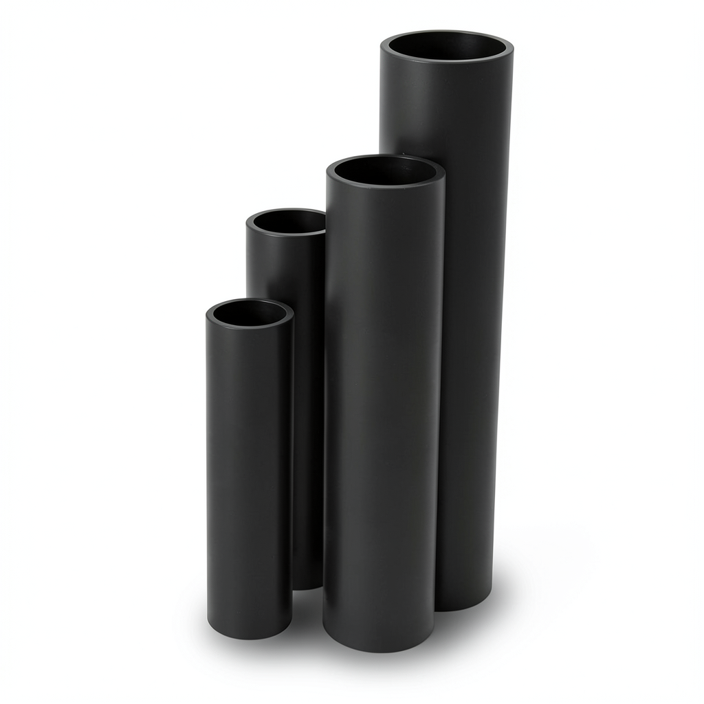 HDPE Pipes SDR 41 Outside Diameter 140 mm Thickness 3.5 mm Black