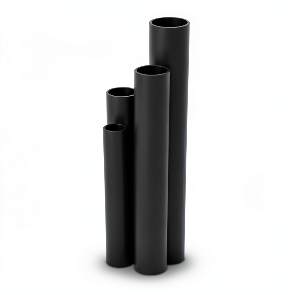 مواسير HDPE SDR 41 قطر خارجي 180 مم سمك 4.4 مم لون أسود