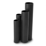 HDPE Pipes SDR 41 Outside Diameter 200 mm Thickness 4.9 mm Black