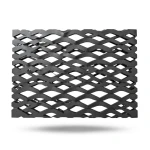 Hot Rolled Black Steel Expanded Metal Mesh Thickness 2.7 mm Width 1.22 m Length 3 m