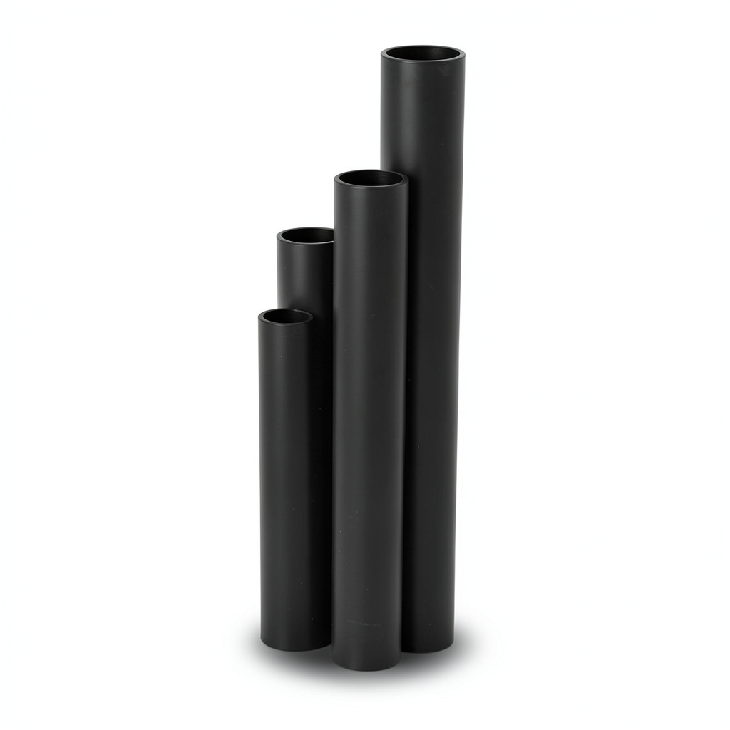 مواسير HDPE SDR 51 قطر خارجي 90 مم سمك 1.8 مم لون أسود