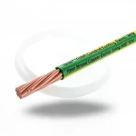 10 mm Stranded Copper Earthing Electric Wire, 450/750V, PVC Insulation, Green/Yellow | Riyadh Cables