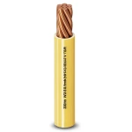 120mm2 Single Electrical Wire 450/750V, Stranded Copper, Heat Resistant PVC, Yellow | Al Fanar