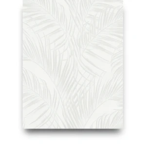 Wall Decoration Leaf-Patterned Design 10 m x 0.53 m Off White
