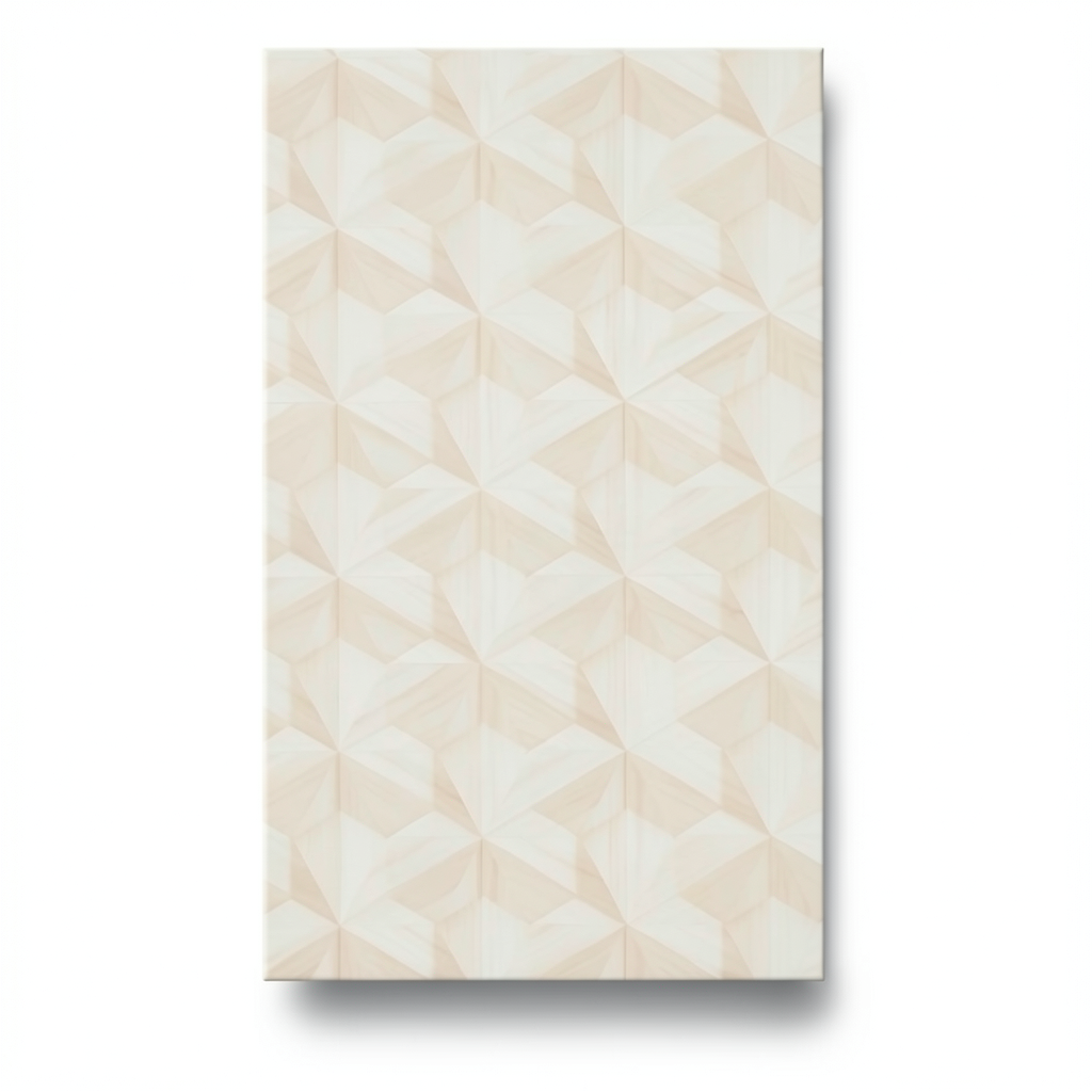 Dutch Geometric Wall Decoration 10m x 0.53m Beige Color, Model 218414