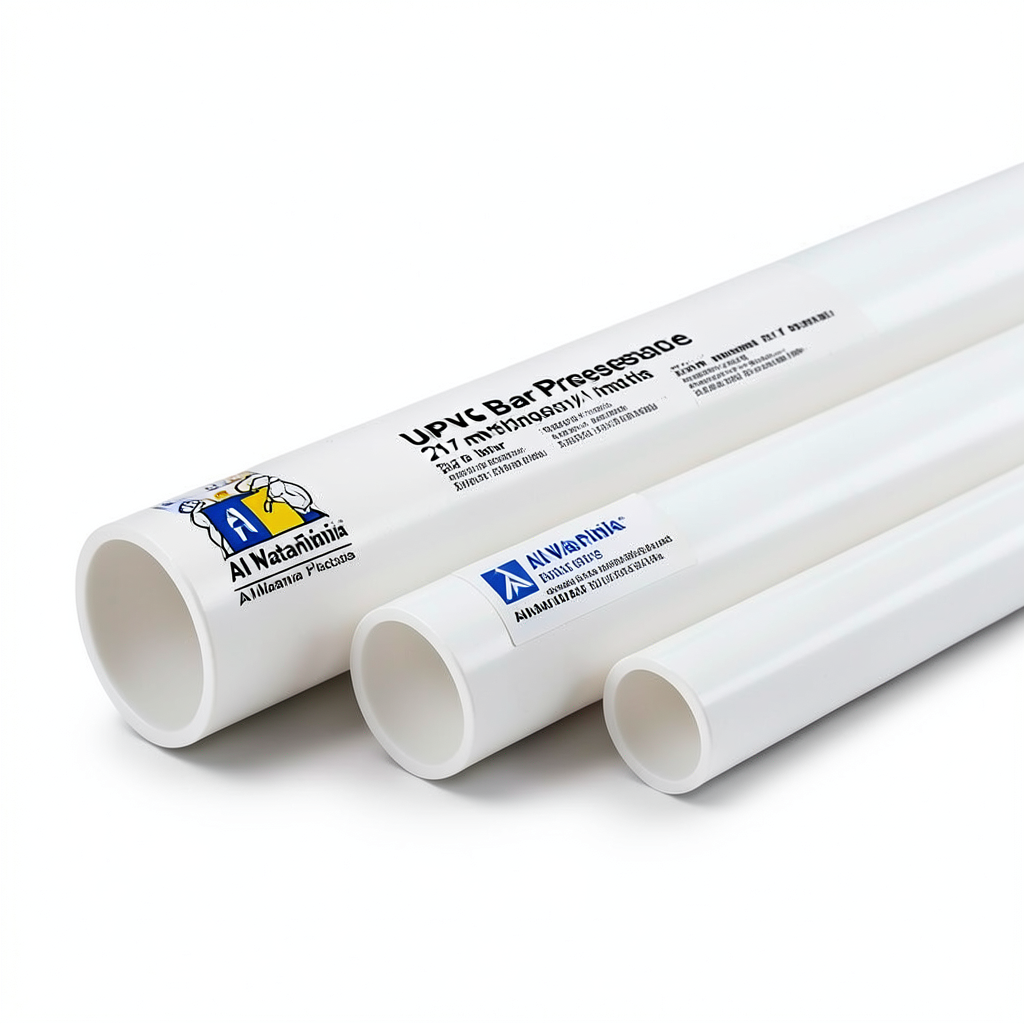 UPVC Pipes 21.7 Bar Pressure ½ inch Size 1.57 mm Thickness White | Al Watania Plastics