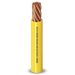 6mm Single Electrical Wire 450/750V, Stranded Copper, Heat Resistant PVC, Yellow | Al Fanar