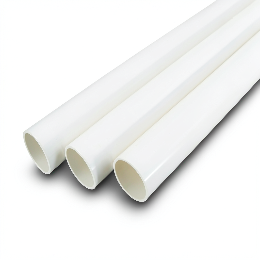 مواسير UPVC جدول 40 مقاس 8 إنش سمك 8.18 مم لون أبيض