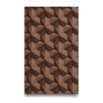 Dutch Geometric Wallpaper Size 10m x 0.53m, Brown Color, Model 218416