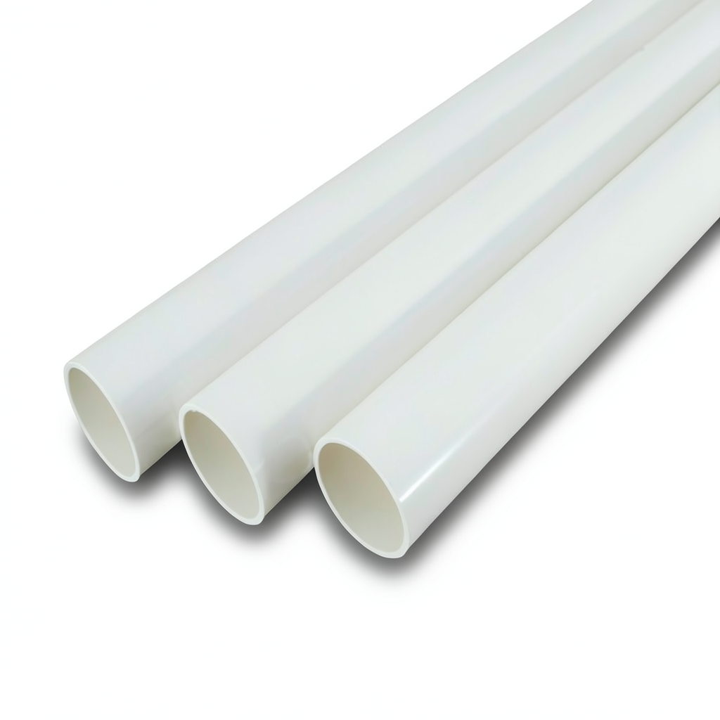 مواسير UPVC جدول 40 مقاس 10 إنش سمك 9.27 مم لون أبيض