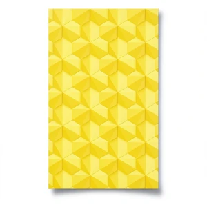 Dutch Geometric Wallpaper 10m x 0.53m Yellow, Model 218417