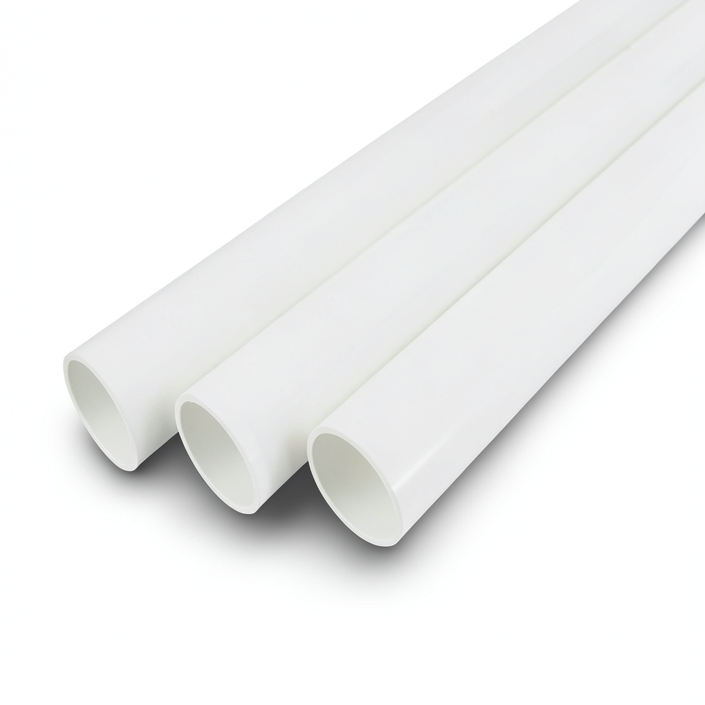 مواسير UPVC جدول 80 مقاس 3 إنش سمك 7.62 مم لون أبيض