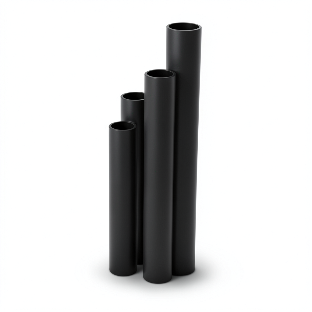 مواسير HDPE SDR 51 قطر خارجي 90 مم سمك 1.8 مم لون أسود