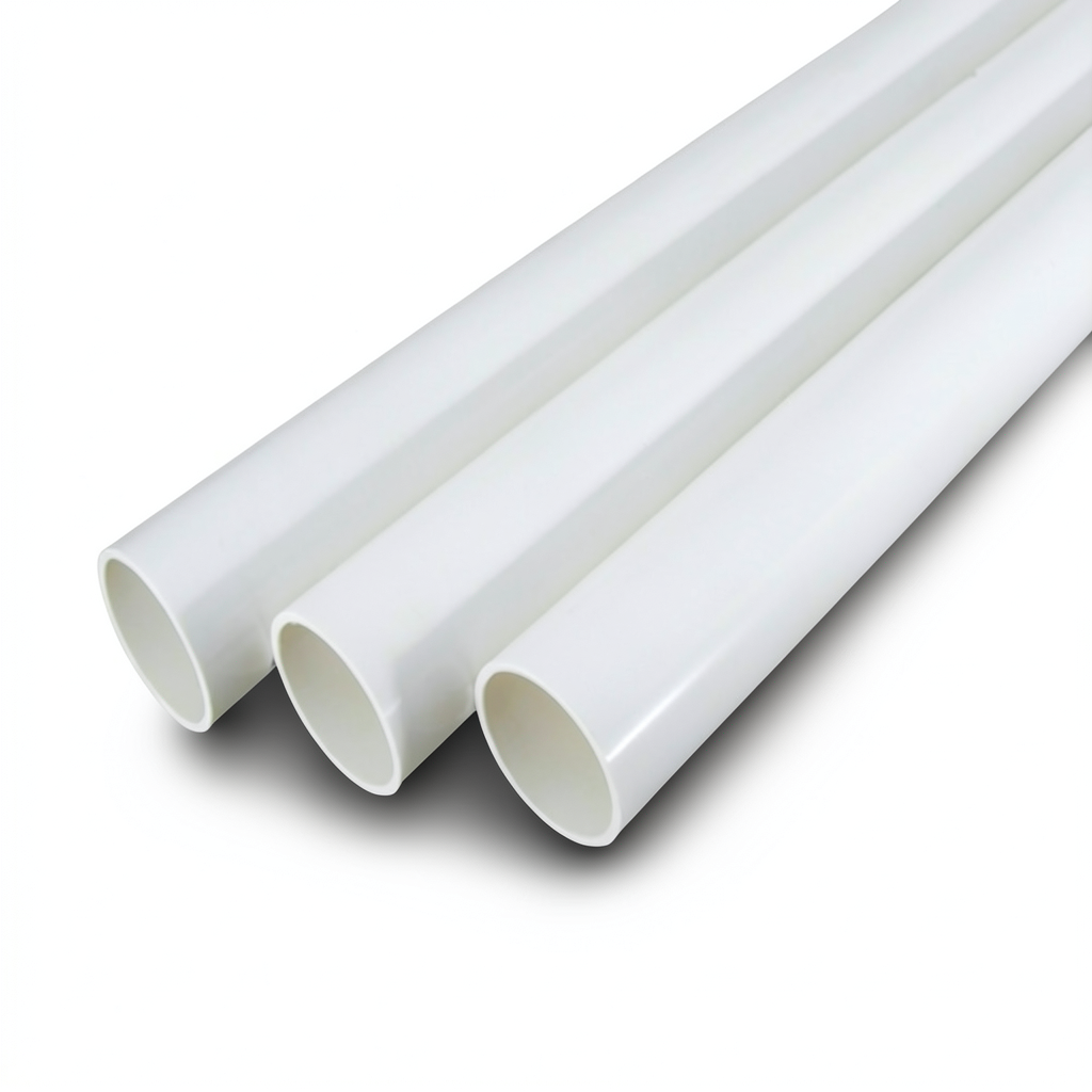 UPVC Pipes Schedule 80 Bar 6 Inch Thickness 10.97 mm White