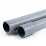انابيب بلاستيك UPVC الوطني ضغط 9 بار  مقاس 6 إنش سمك 6.6 مم لون رمادي