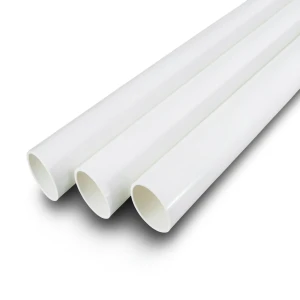 مواسير UPVC جدول 80 مقاس 8 إنش سمك 12.7 مم لون أبيض