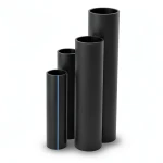 HDPE Pipes SDR 41 Outside Diameter 315 mm Thickness 7.7 mm Black