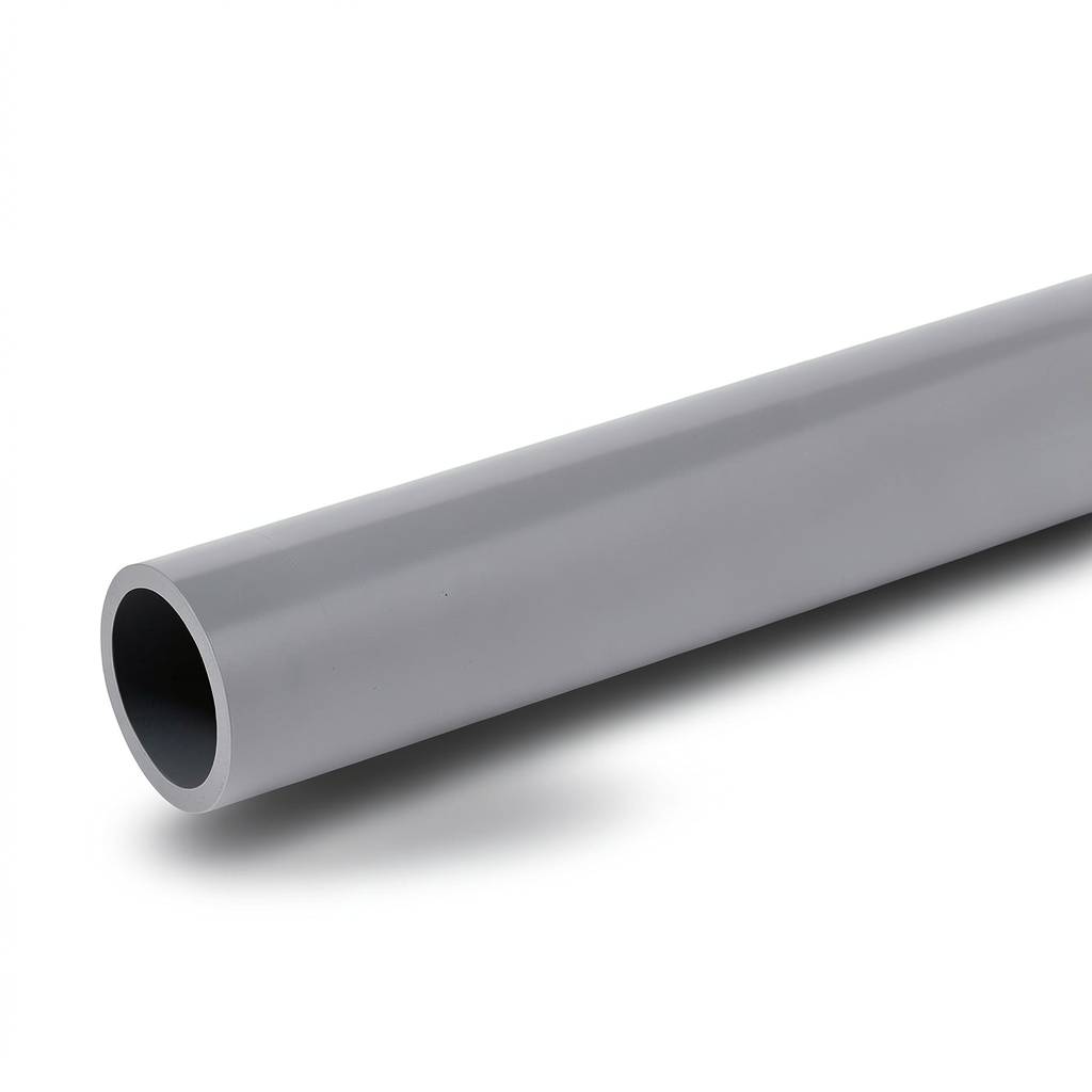 UPVC Pipes Schedule 80 Size 4 Inch Thickness 8.56 mm Gray