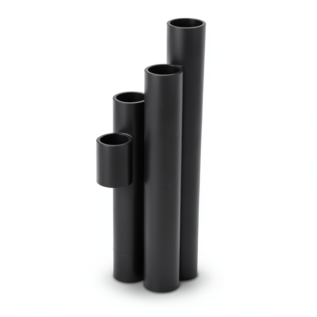HDPE Pipes SDR 51 Outside Diameter 125 mm Thickness 2.5 mm Black