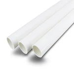 مواسير UPVC جدول 40 مقاس 10 إنش سمك 9.27 مم لون أبيض