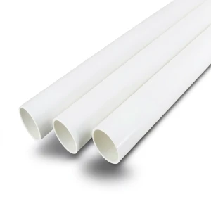 مواسير UPVC جدول 40 مقاس 10 إنش سمك 9.27 مم لون أبيض