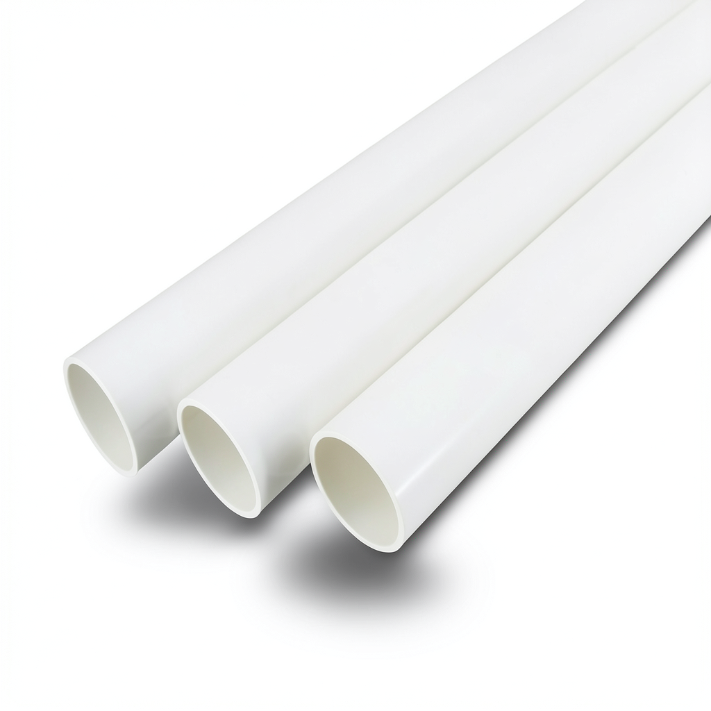 مواسير UPVC جدول 40 مقاس 10 إنش سمك 9.27 مم لون أبيض
