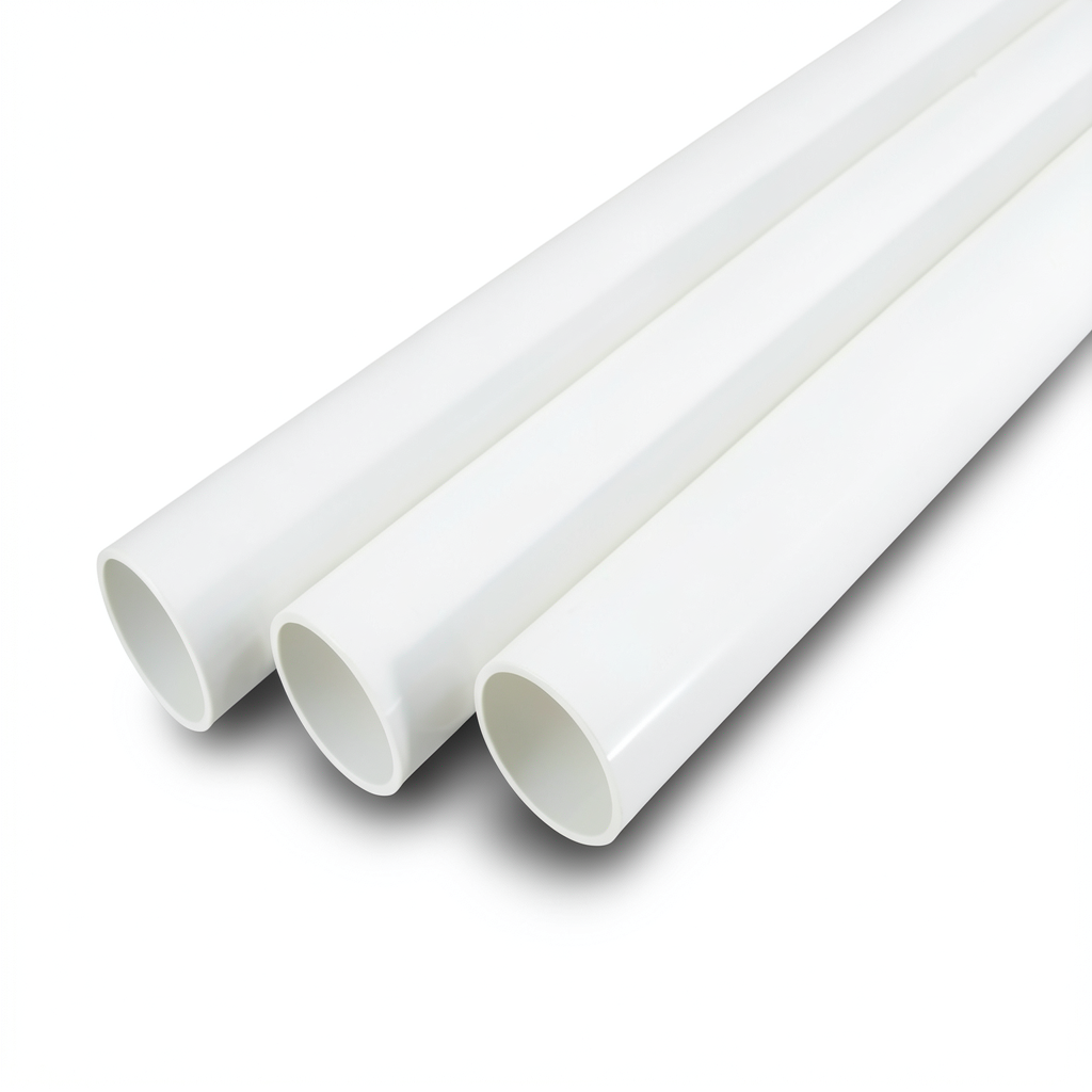 UPVC Pipes Schedule 80 Size 2 Inch Thickness 5.54 mm White