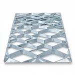 Galvanized Steel Expanded Metal Mesh  [Mazyoon] Thickness 2.8 mm Width 2.44  meter Length 3 M | Bait Al Tatawor Company