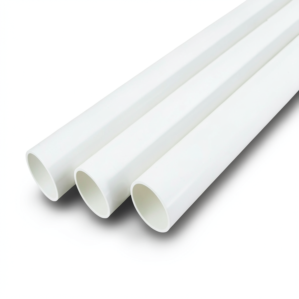 مواسير UPVC جدول 80 بار مقاس 6 إنش سمك 10.97 مم لون أبيض