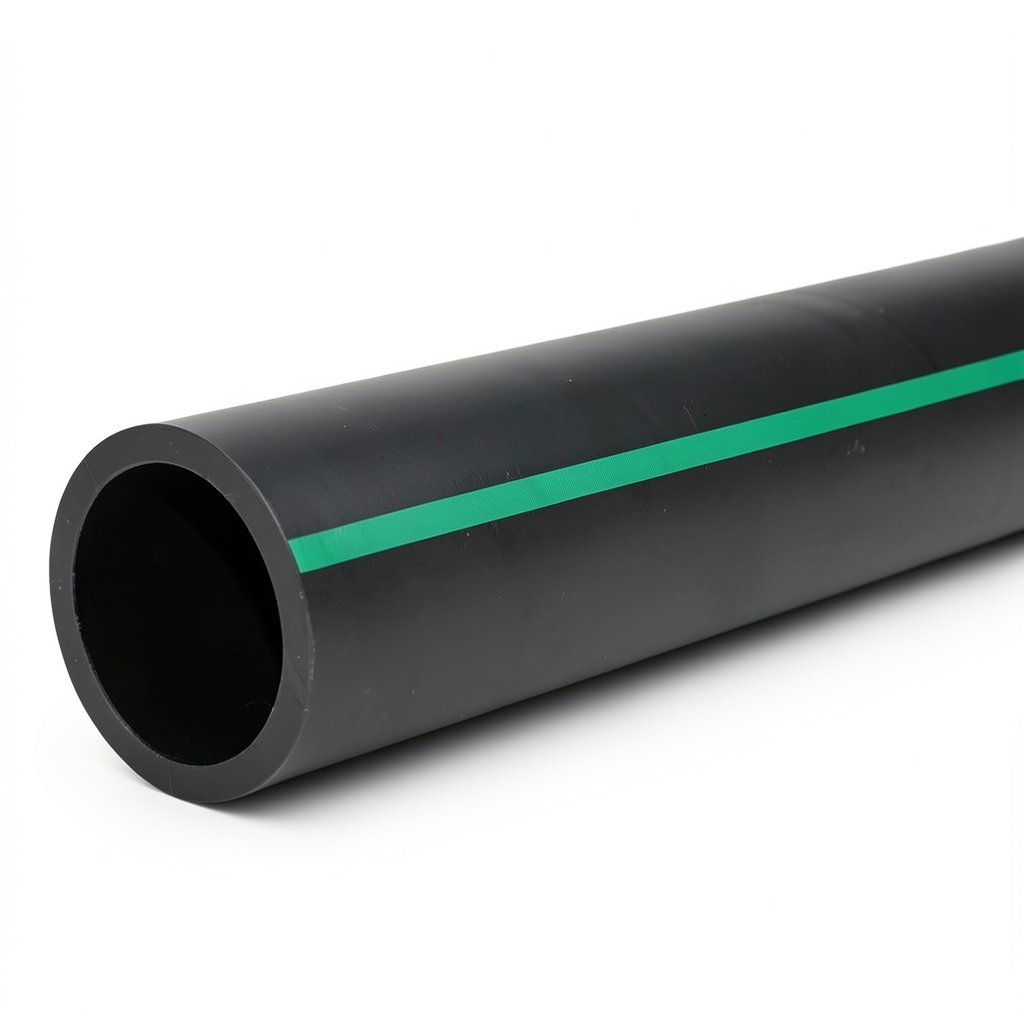 مواسير HDPE ضغط 3.9 بار PE 63 قطر خارجي 450 مم SDR 21 لون أسود