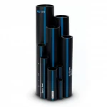 Sappco HDPE Pipes PE 100 Pressure 12.5 Bar Outside Diameter 25 mm Thickness 2 mm Black Color
