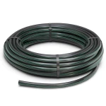 HDPE Plastic Coil Pipe Nominal Pressure 9.8 Bar PE63 63 mm SDR 9 Black with Green Stripes