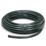 HDPE Plastic Coil Pipe Nominal Pressure 9.8 Bar PE 63 OD 20 mm SDR 9 Black with Green Stripes