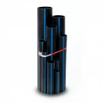 Sappco HDPE Pipes PE 100 Pressure 12.5 Bar Outside Diameter 50 mm Thickness 3.7 mm Black Color