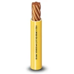 6mm Single Electrical Wire 450/750V, Stranded Copper, Heat Resistant PVC, Yellow | Al Fanar