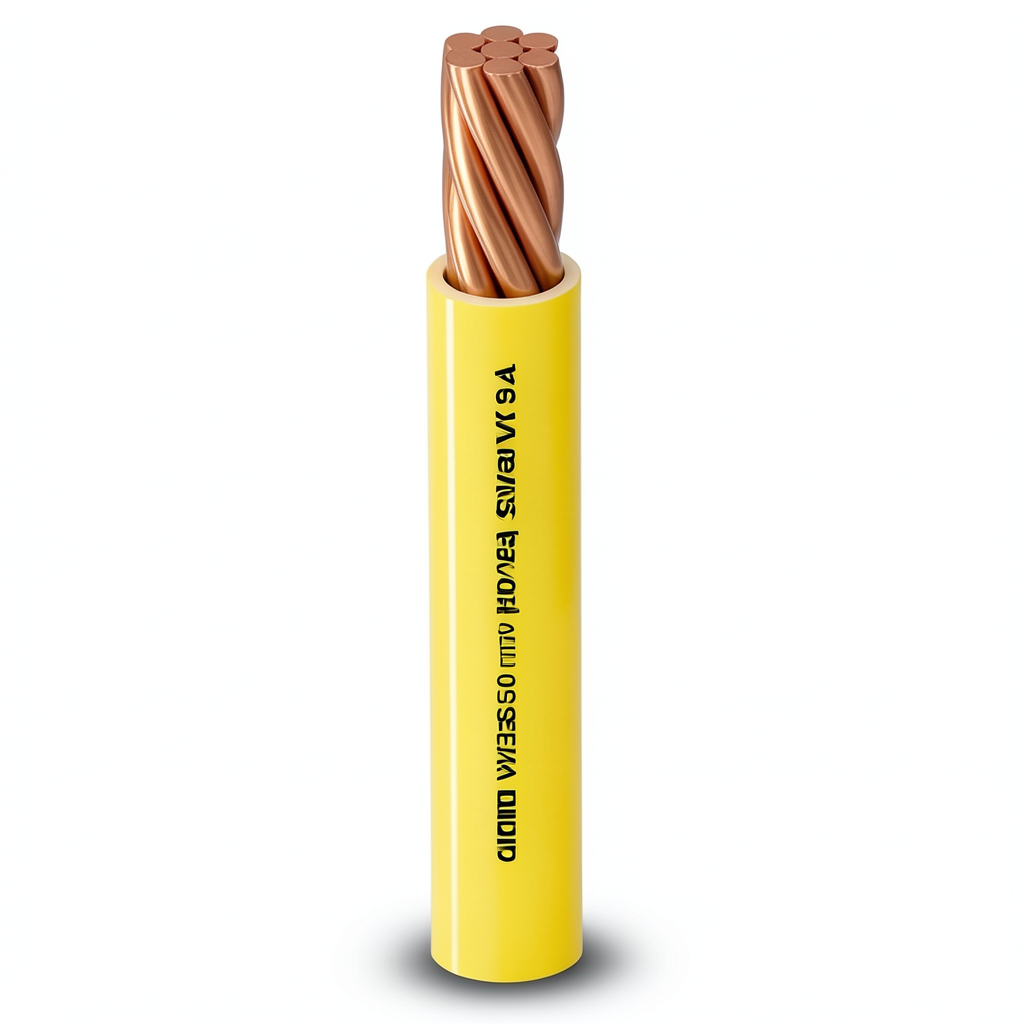 سلك مفرد 16mm 450/750 فولت، موصل نحاس مجدول معزول PVC مقاوم للحرارة لون أصفر | شركة الفنار