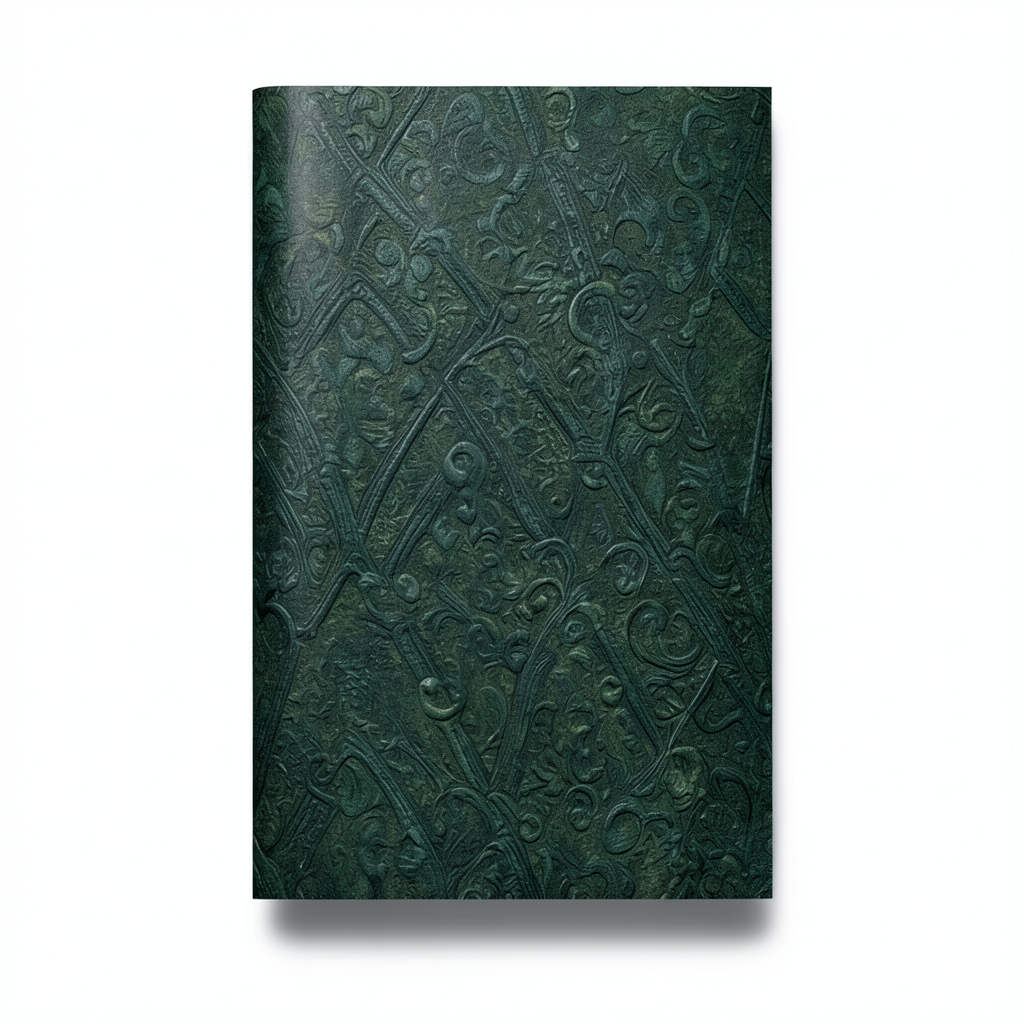 Italian Wallpaper Patterned Design Dark Green, Size 10m x 0.70m, Model rc16033