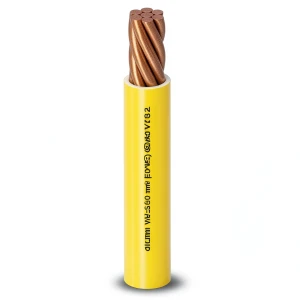 سلك كهرباء مفرد 25 mm2 450/750 فولت موصل نحاس مجدول عزل PVC مقاوم للحرارة لون أصفر | شركة الفنار