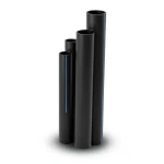 HDPE Pipe SDR 51 Outside Diameter 250 mm Thickness 4.9 mm Black
