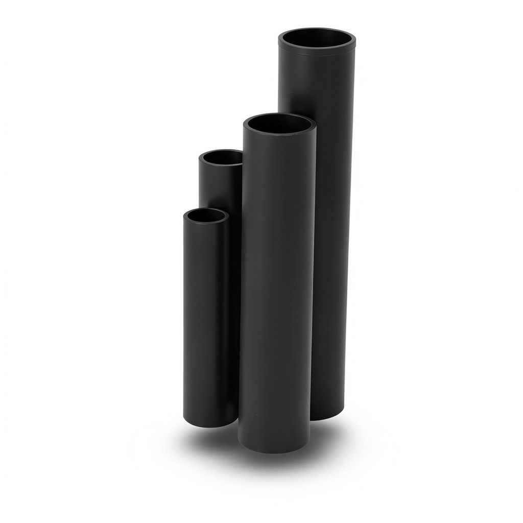 مواسير HDPE نسبة الأبعاد القياسية 51 قطر خارجي 280 مم سمك 5.5 مم لون أسود