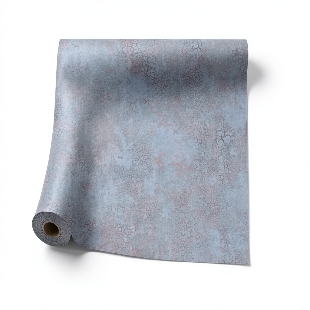Italian Wallpaper Pattern Design Size 10mx1.06m, Gray Color, Model 81835