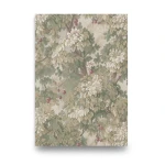 Italian Wallpaper Floral Design Beige with Green, Size 10m x 1.06m, Model 81691
