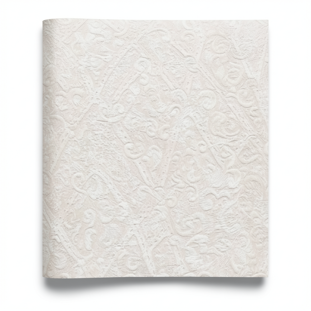 Italian Wallpaper Patterned Design 10mx0.70m Light Beige