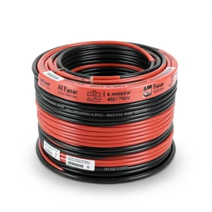 Stranded Copper Wire 6 mm2 450/750V, Heat Resistant PVC Insulation, 100 Yards Coil | Al Fanar